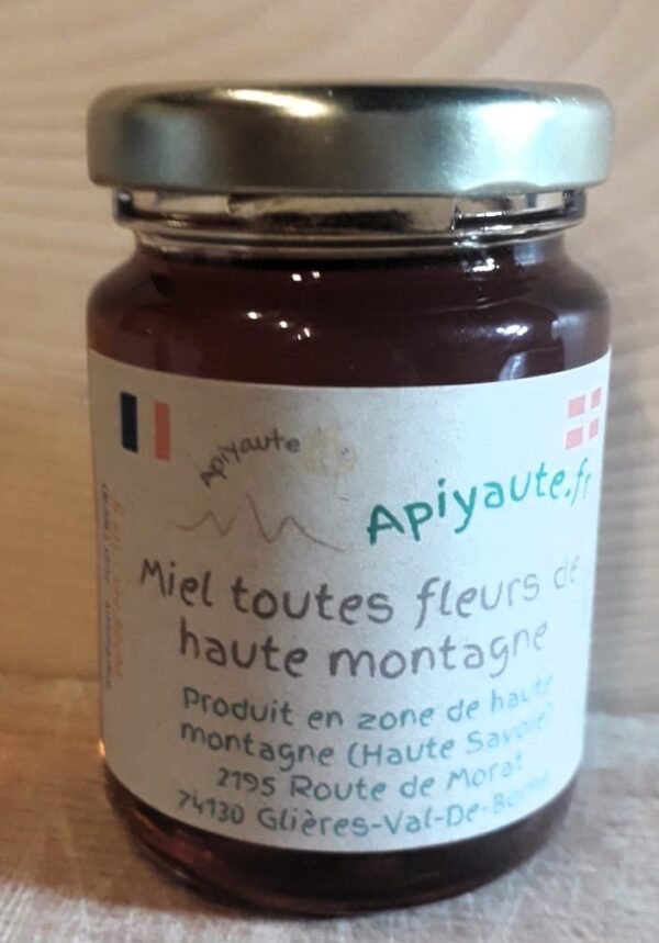 Miel de montagne 100% français en pot de 125 g