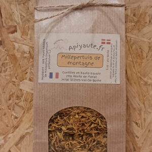 Fleurs de millepertuis récoltées en montagne